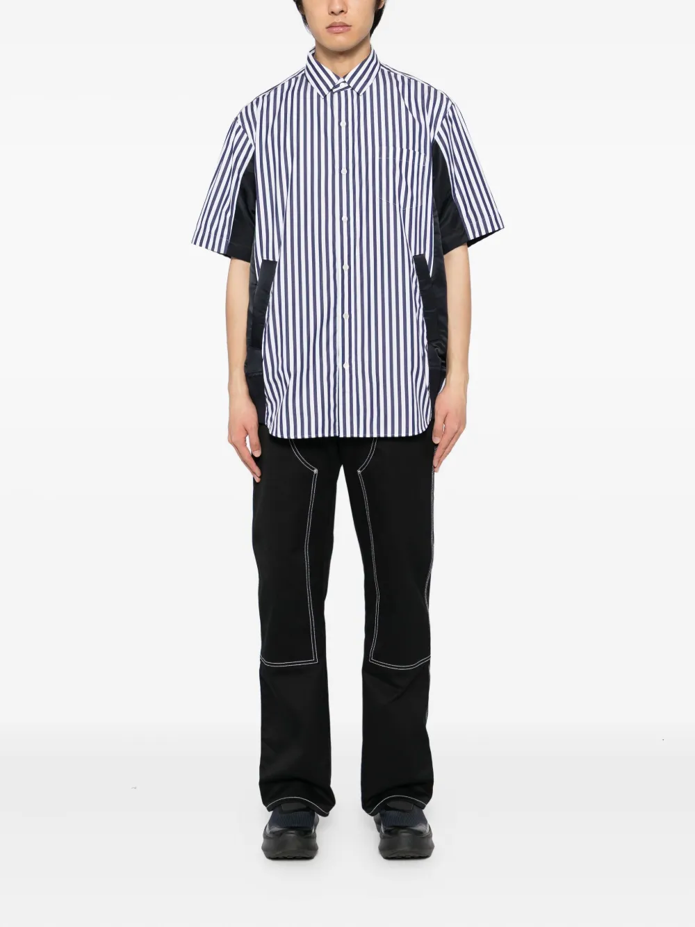 sacai Gestreept overhemd Blauw