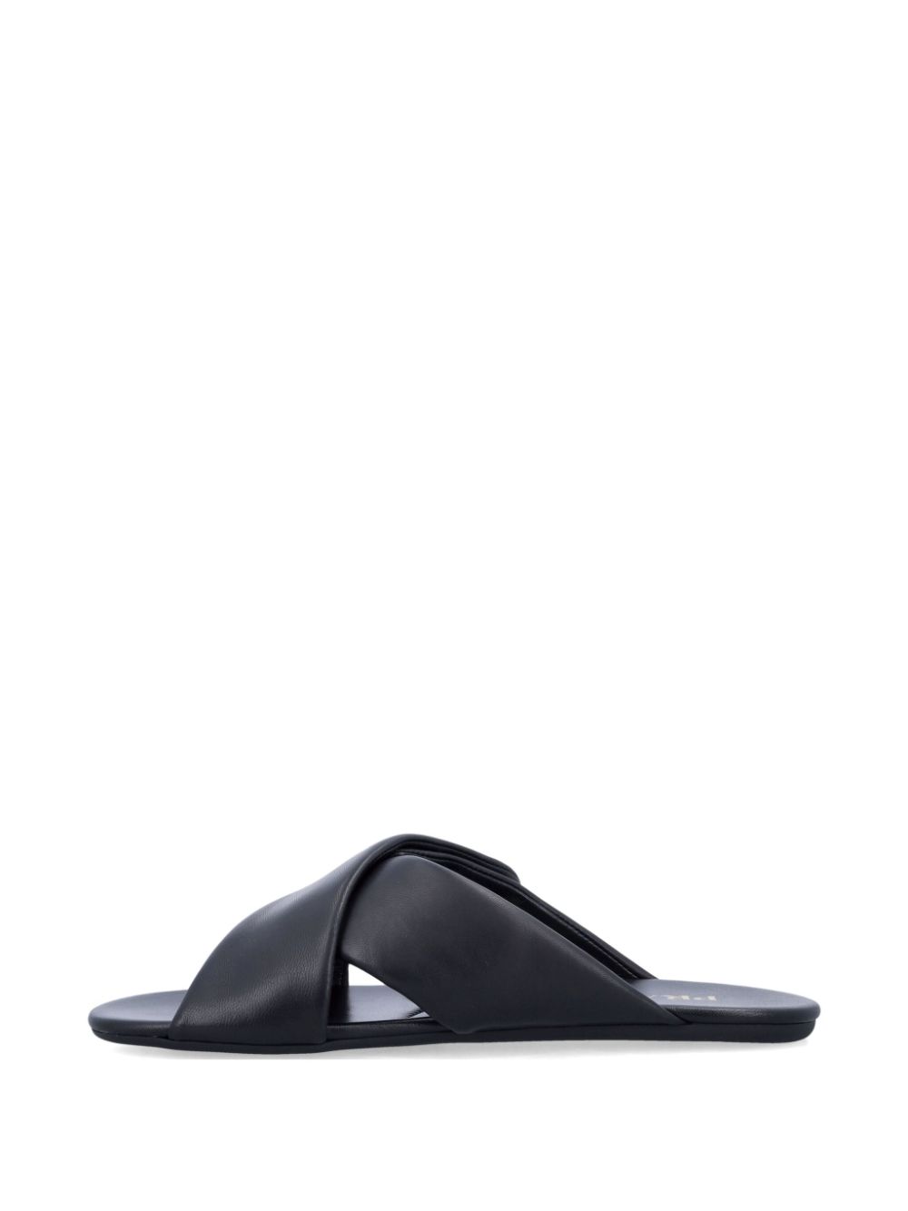 Prada criss-cross logo slides Zwart