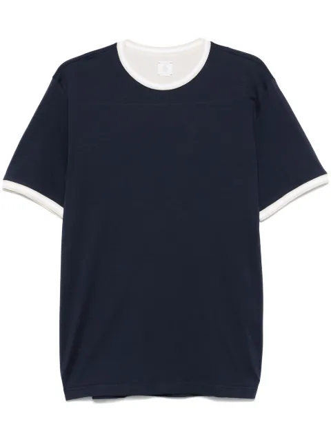 Eleventy striped-detailed T-shirt