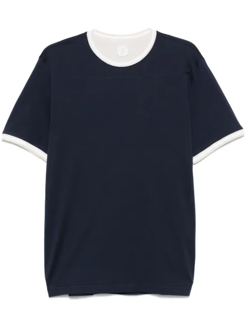 T-shirt à détails rayés - Eleventy - Modalova