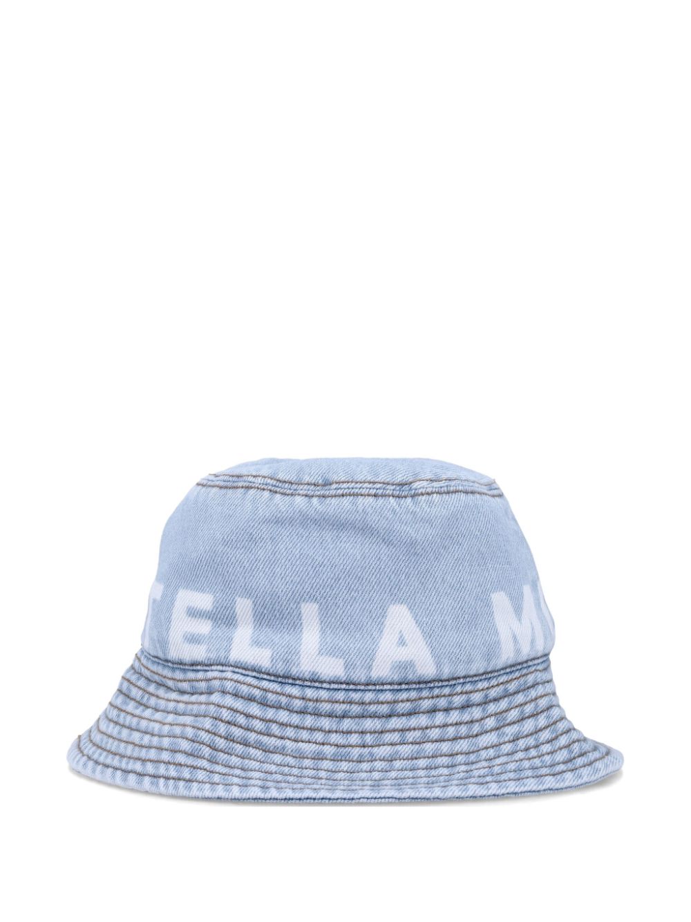 Stella McCartney Kids logo-print bucket hat - Blue