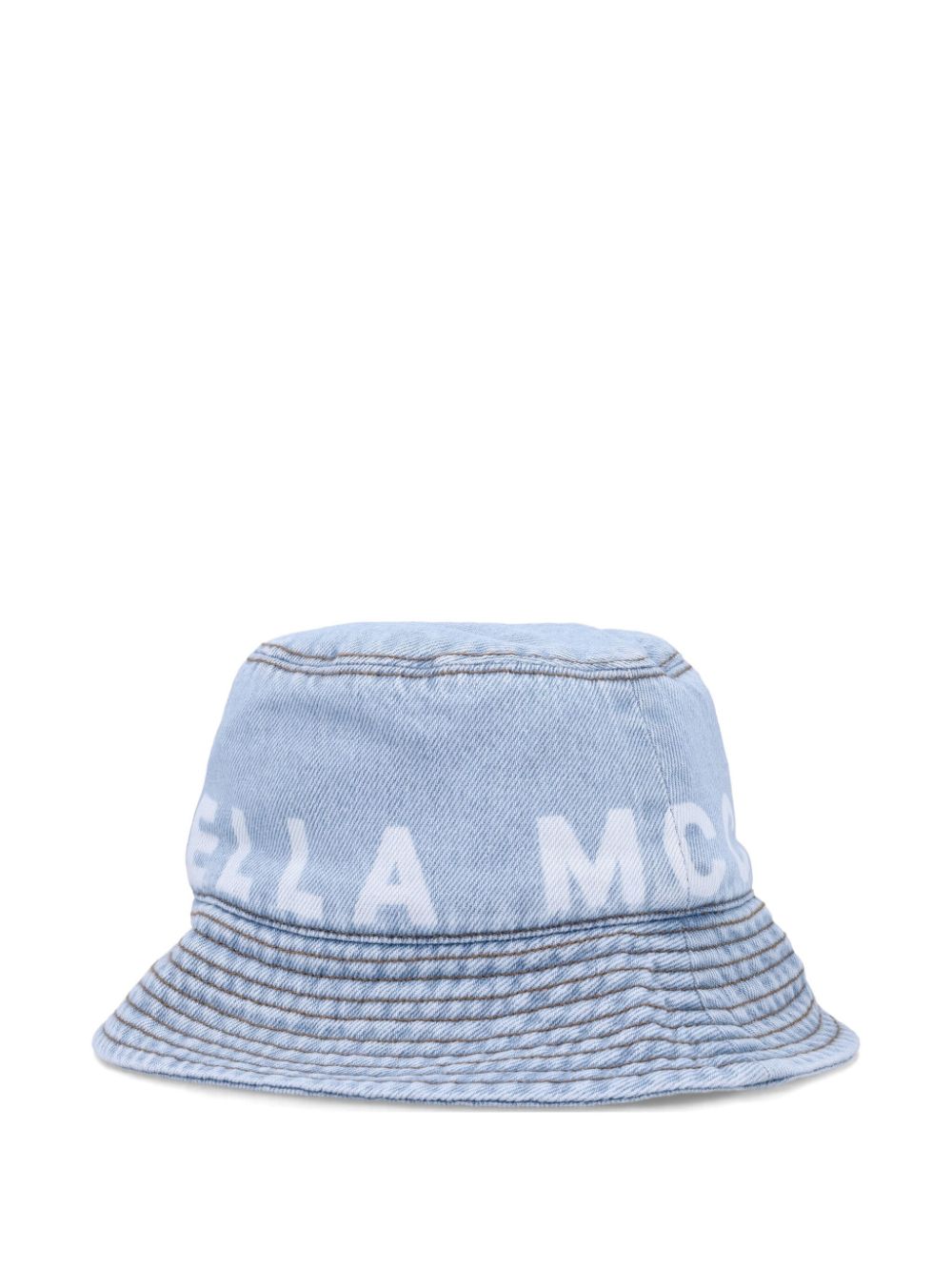 Stella McCartney Kids logo-print bucket hat - Blue