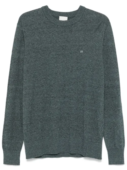 Calvin Klein pull Mouline - Bleu - Calvin Klein - Modalova