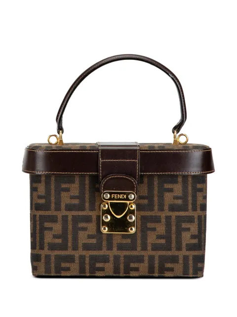 Fendi Pre-Owned 20th Century Zucca Canvas Vanity Bag satchel