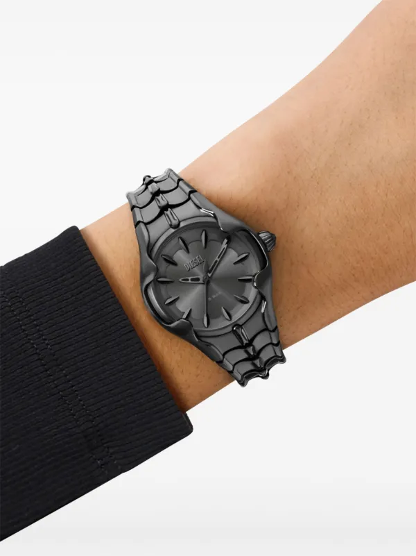 Diesel Vert three-hand Gunmetal Stainless Steel Watch | Grey