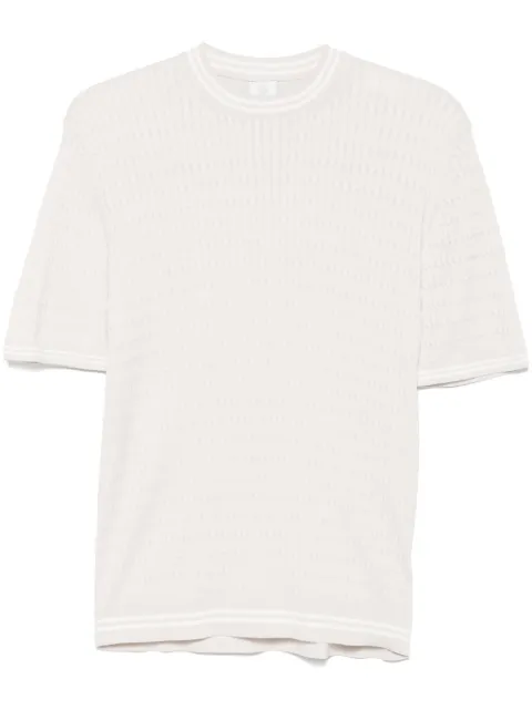 Eleventy cable-knit T-shirt