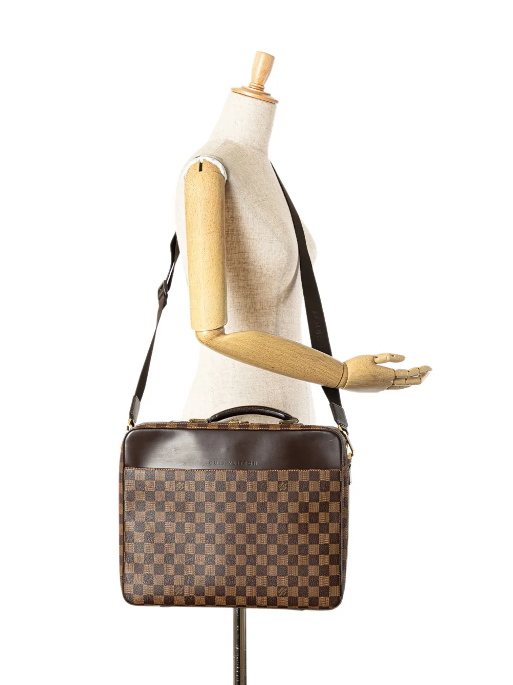 Louis Vuitton Pre-Owned 2006 Damier Ebene Porte Ordinateur Sabana shopper - BROWN