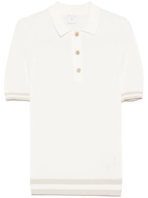 Polo en maille à design nervuré - Eleventy - Modalova