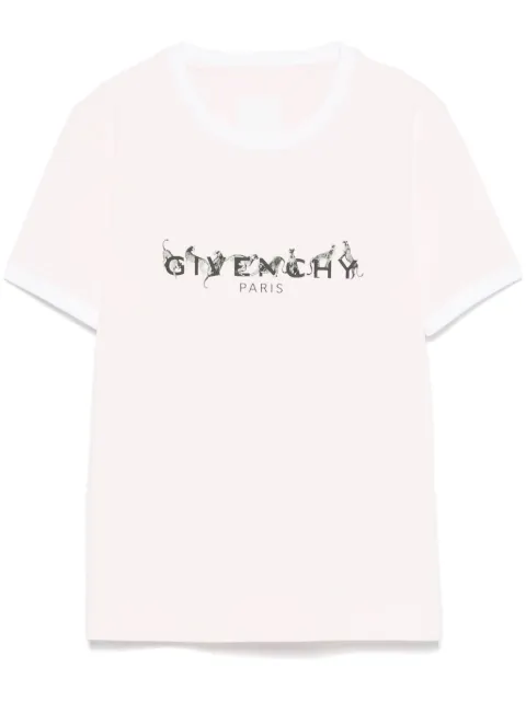 Givenchy playera con logo estampado