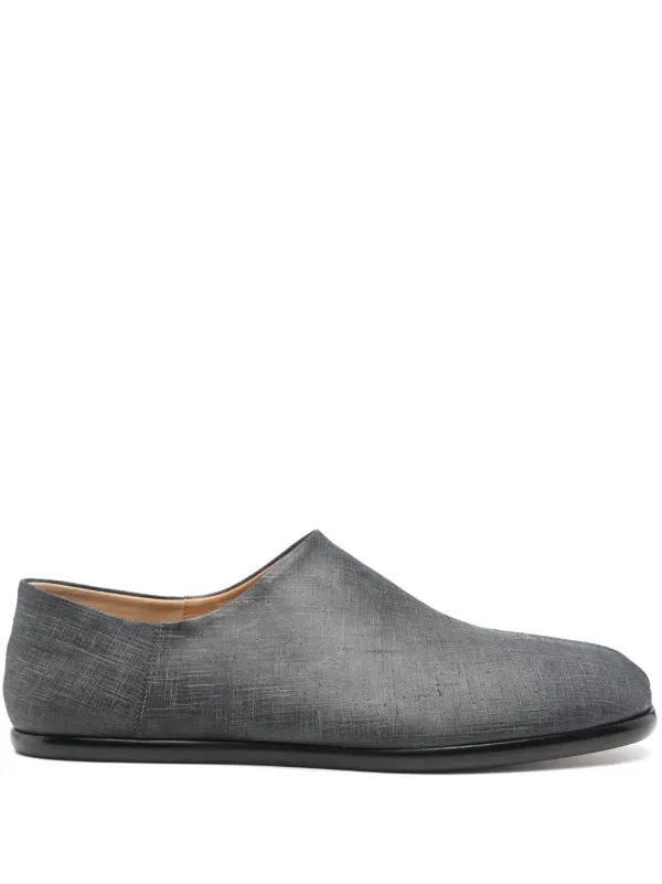 Maison Margiela レザーローファー | グレー | FARFETCH JP