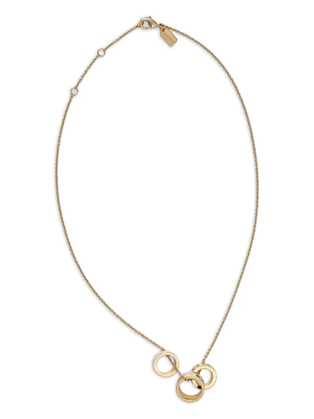 Coach crystal-rings necklace - Oro