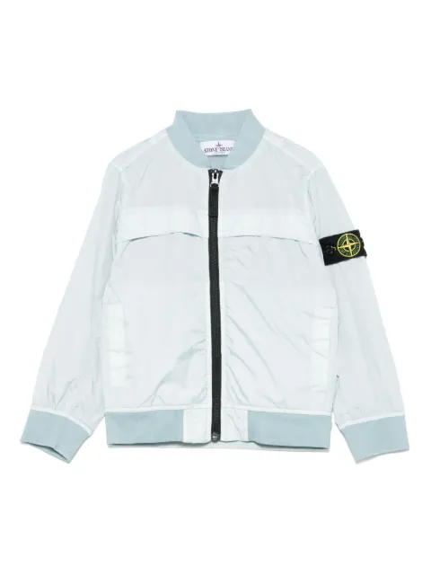 Stone Island Junior chamarra con distintivo Compass