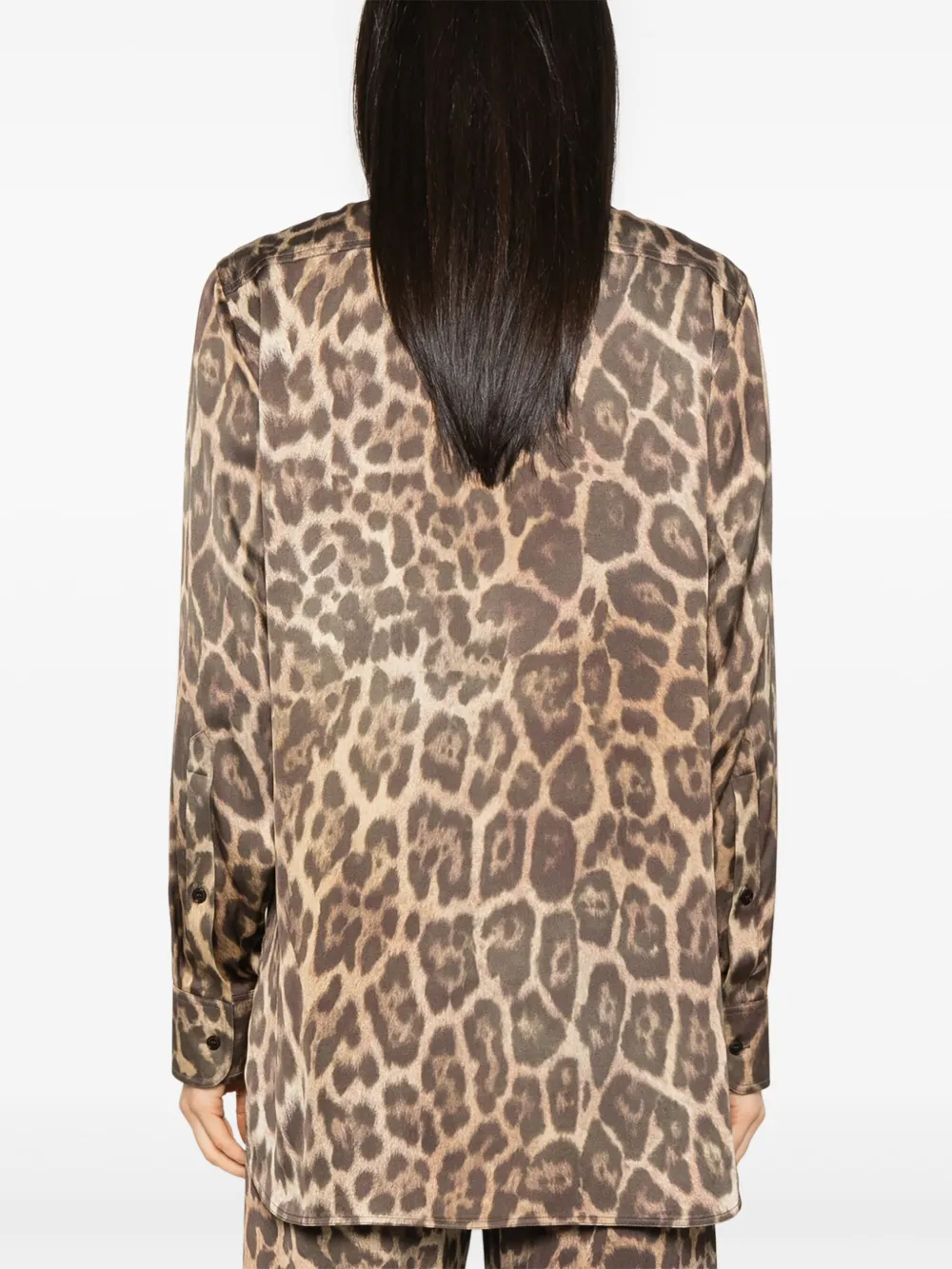 Stella McCartney Blouse met luipaardprint Bruin