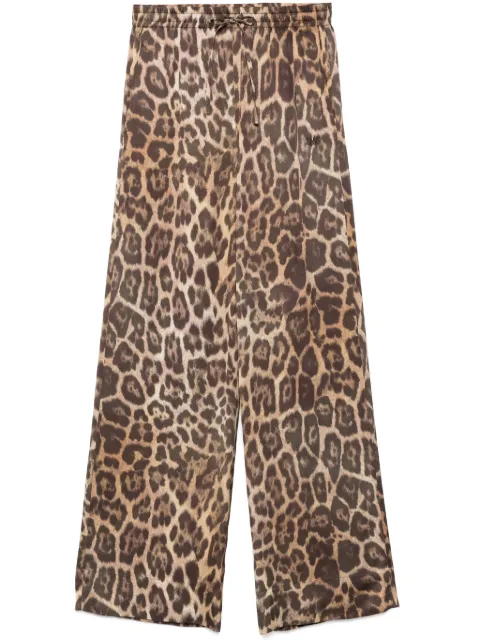Stella McCartney leopard-print straight-leg trousers 