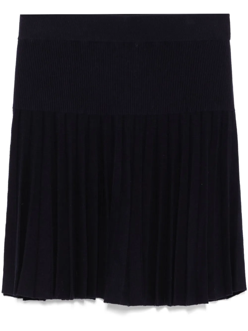 pleated mini skirt