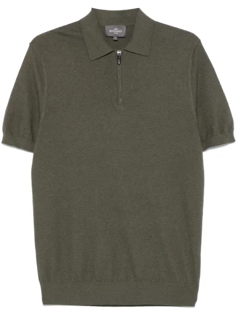 Eric Bompard zip-up piqué polo shirt