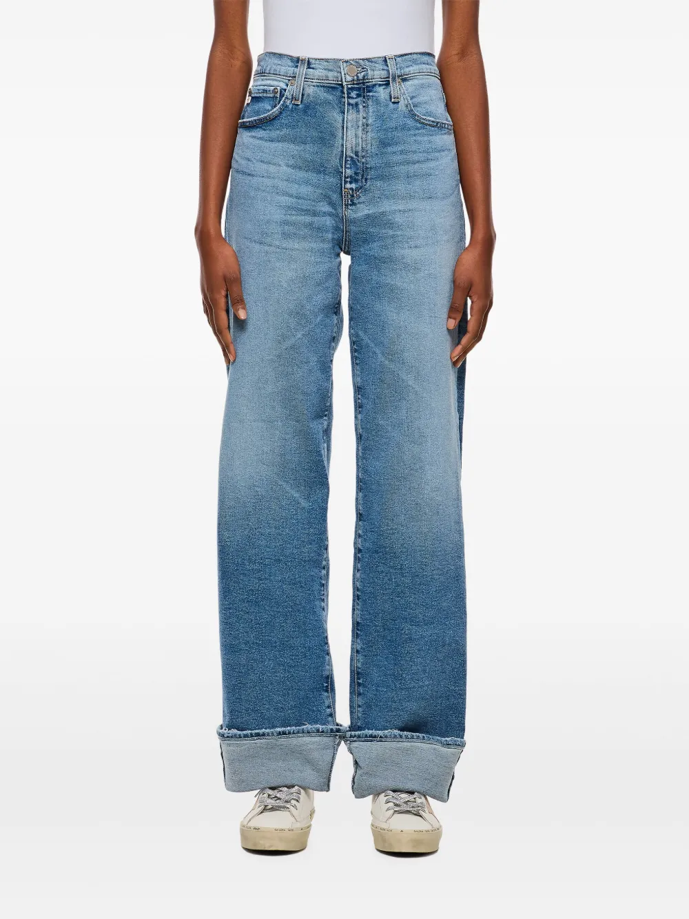 straight-leg jeans