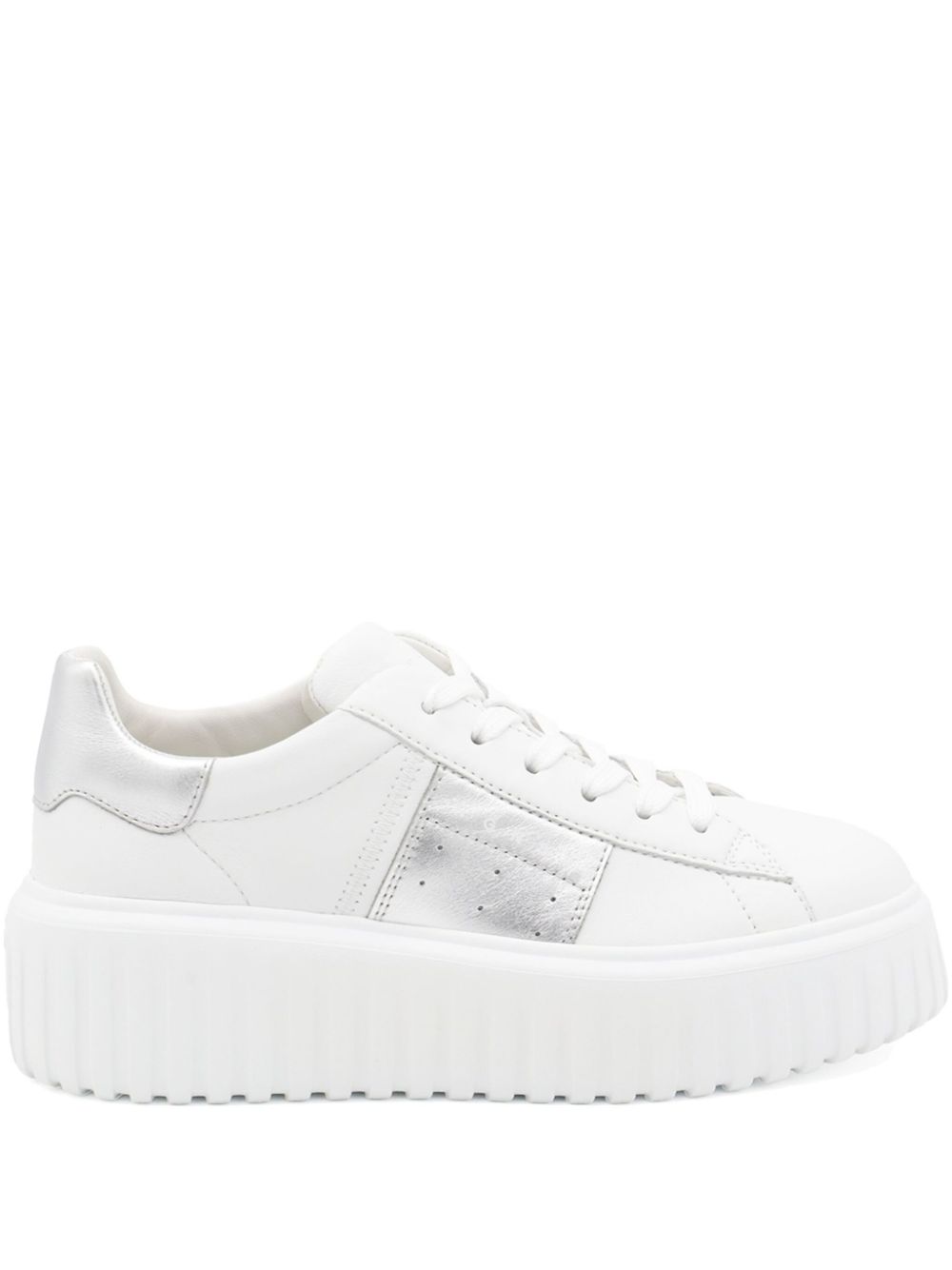 Hogan H-Stripes sneakers met plateauzool Wit