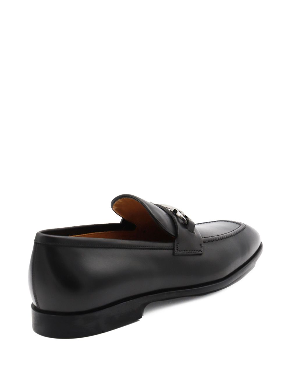 Ferragamo Gancini-plaque loafers Black