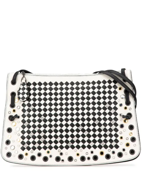 Bottega Veneta Pre-Owned 2012-2024 Nappa Intrecciato Check Grommet Palio crossbody bag