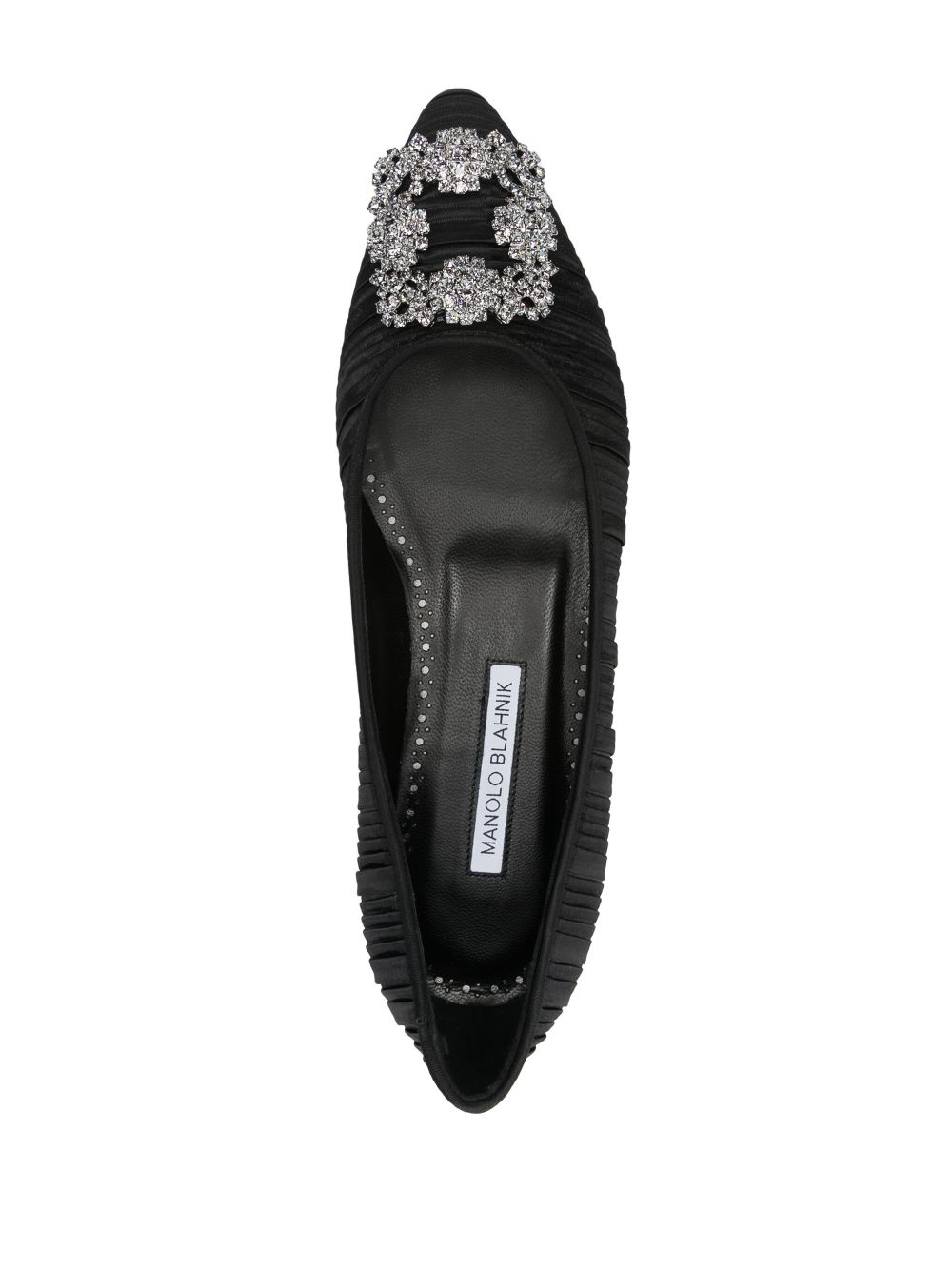 Manolo Blahnik Geplooide pumps Zwart