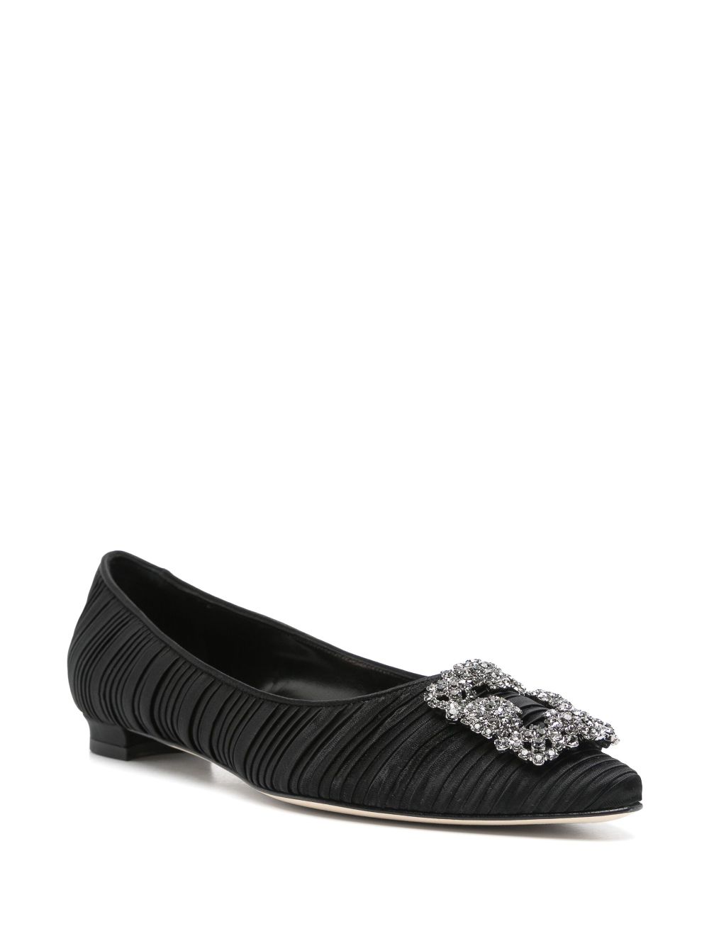 Manolo Blahnik Geplooide pumps - Zwart