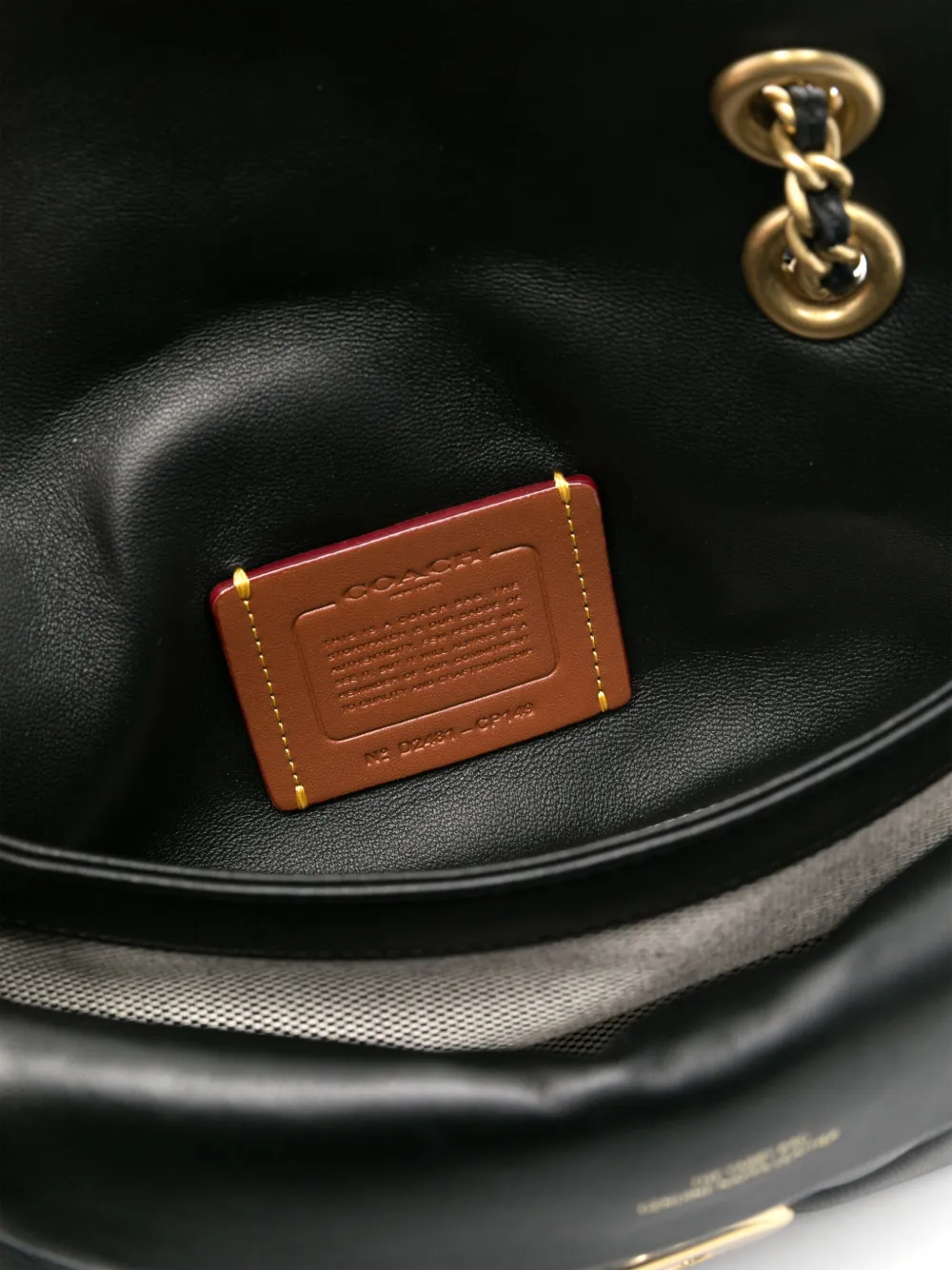 Coach Tabby 26 Nappa Leather Shoulder Bag In Black