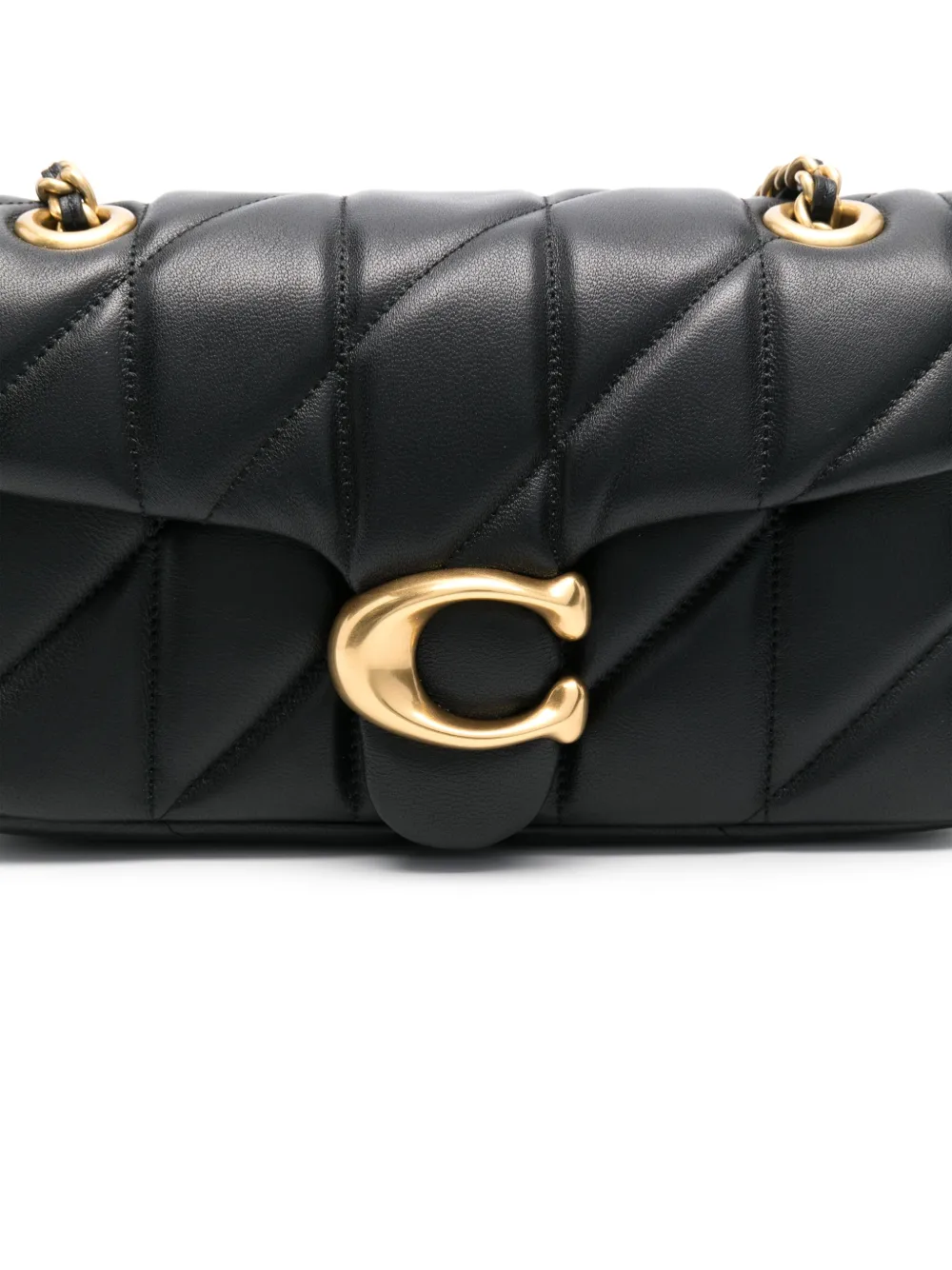 Coach Tabby 26 Nappa Leather Shoulder Bag In Black