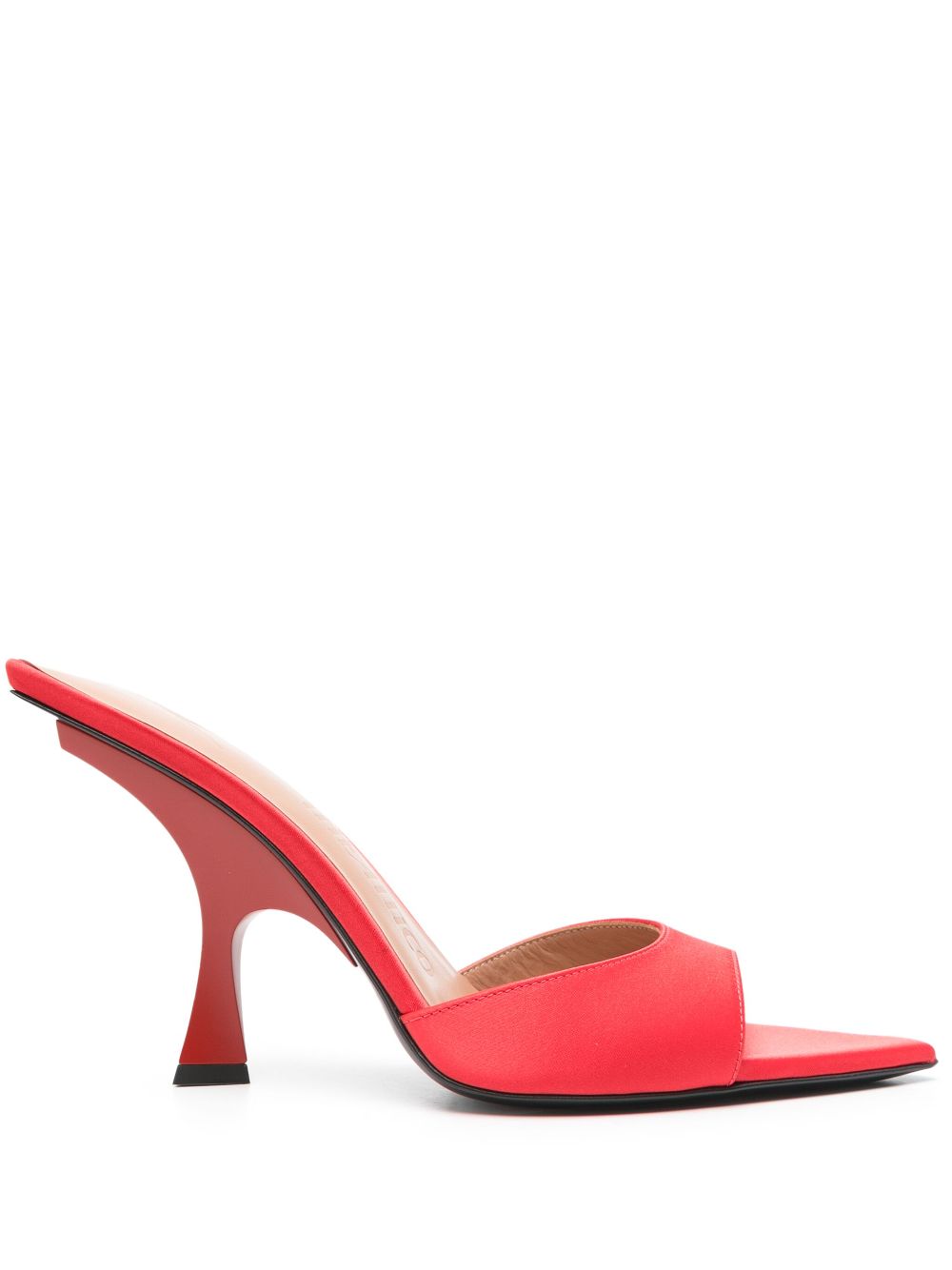 The Attico 100mm pointed-toe sandals - Red