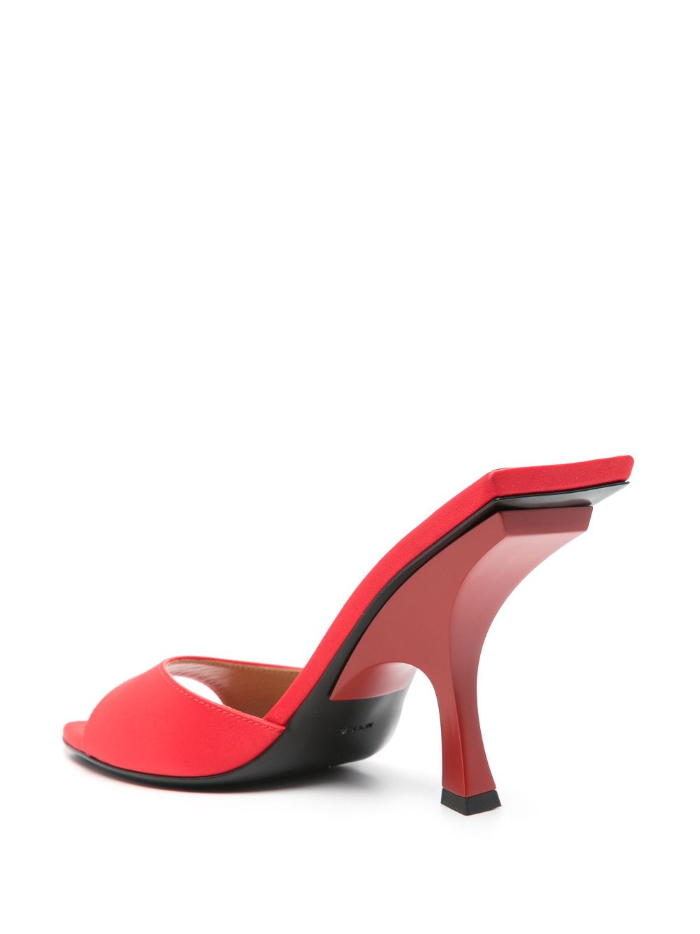 The Attico 100mm pointed-toe sandals Red