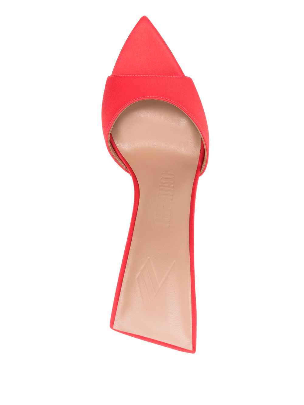 The Attico 100mm pointed-toe sandals Red