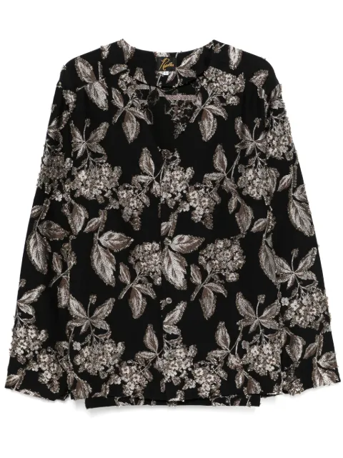 Needles floral-jacquard shirt 