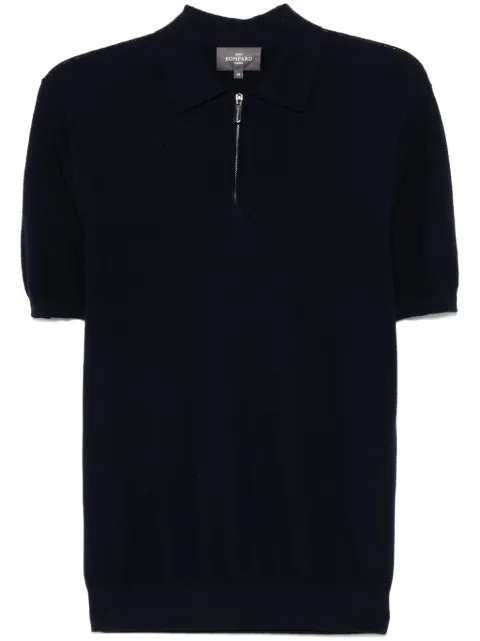Eric Bompard zip-up piqué polo shirt