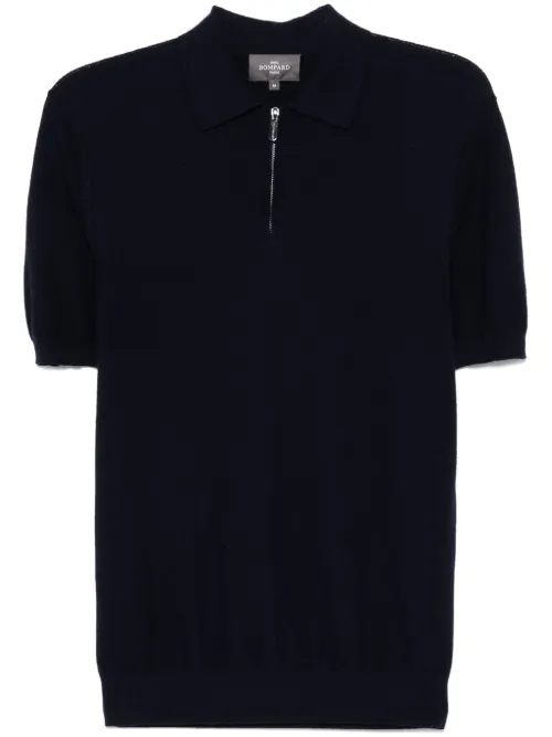 Polo zippé en piqué - Eric Bompard - Modalova