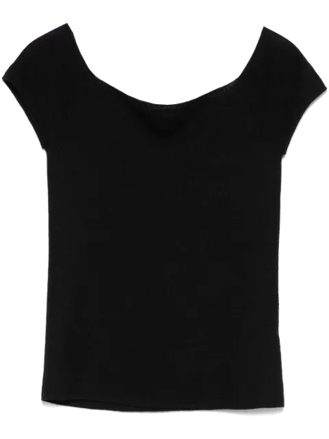Eric Bompard top con cuello Bardot