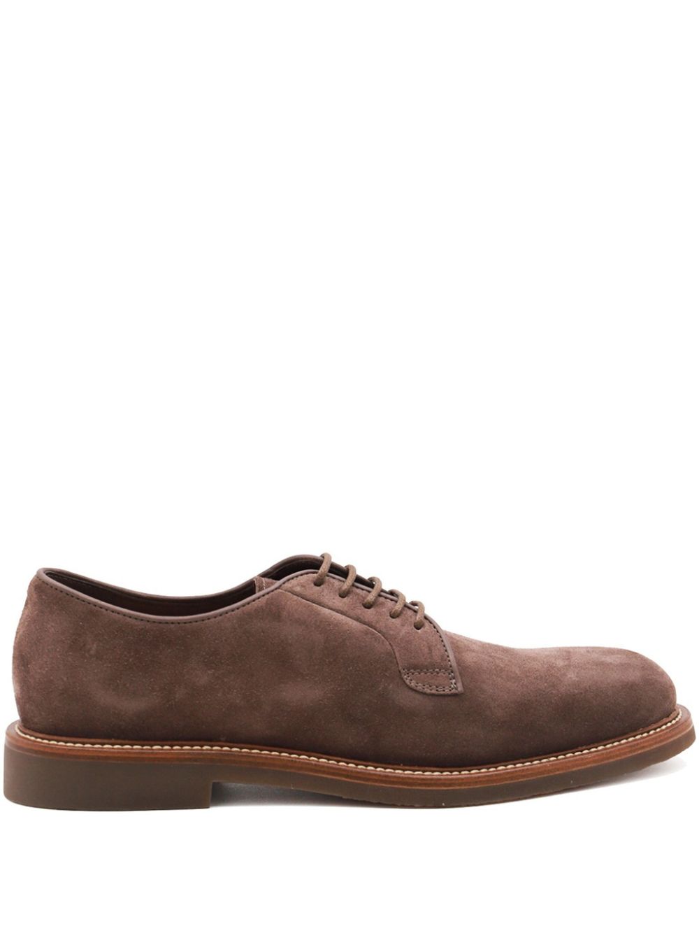 Brunello Cucinelli suede derby shoes Brown