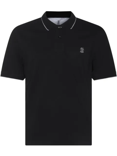 Brunello Cucinelli piqué polo shirt
