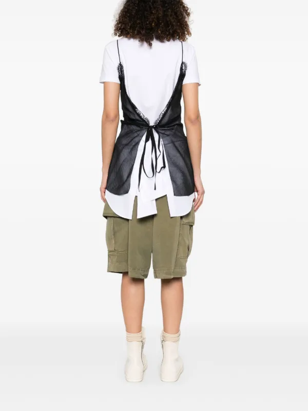 DSQUARED2 Pierced Apron Dress | Black | FARFETCH