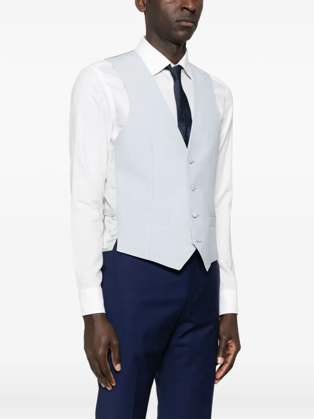 Corneliani Gilet met vlakken Blauw