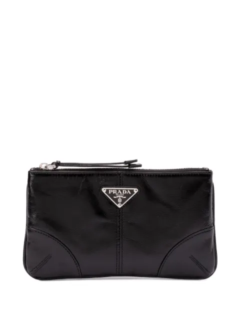 Prada triangle-logo wallet