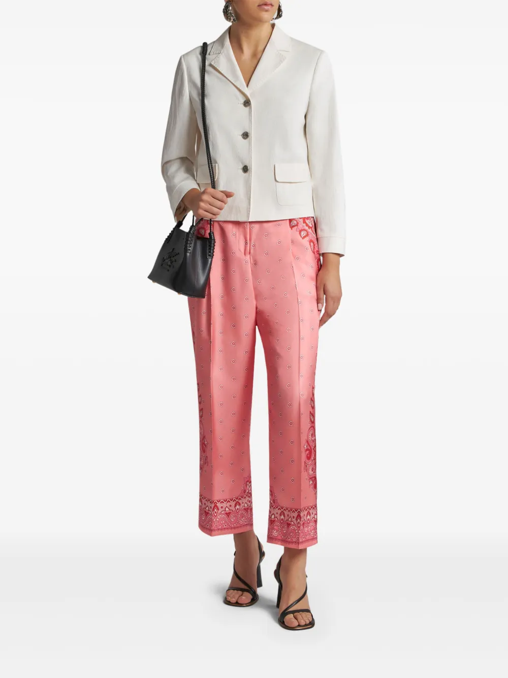 Etro Jacquard-pattern Jacket In ホワイト
