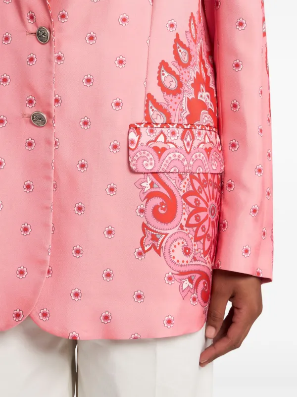 ETRO paisley-print Silk Blazer | Pink | FARFETCH GR ETRO paisley-print Silk Blazer | Pink | FARFETCH GR