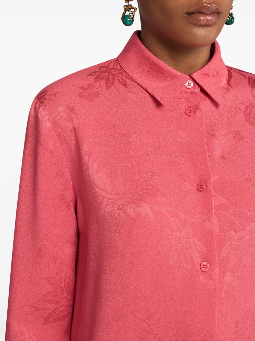ETRO FLORAL-JACQUARD SHIRT