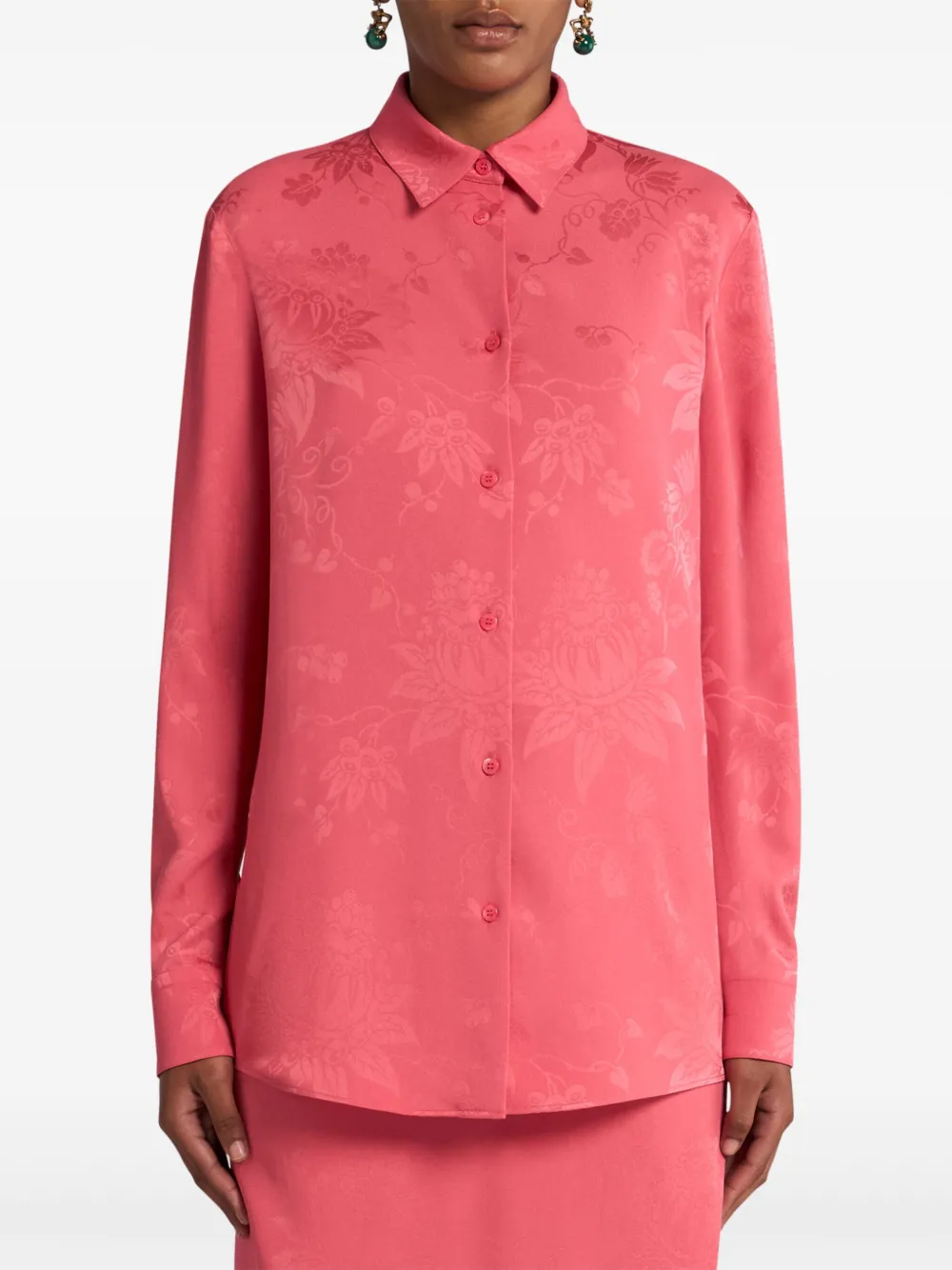 ETRO FLORAL-JACQUARD SHIRT