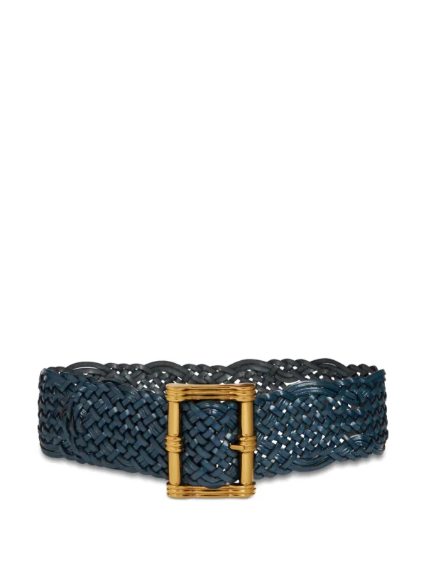 ETRO Woven Leather Belt | Blue | FARFETCH display picture 1