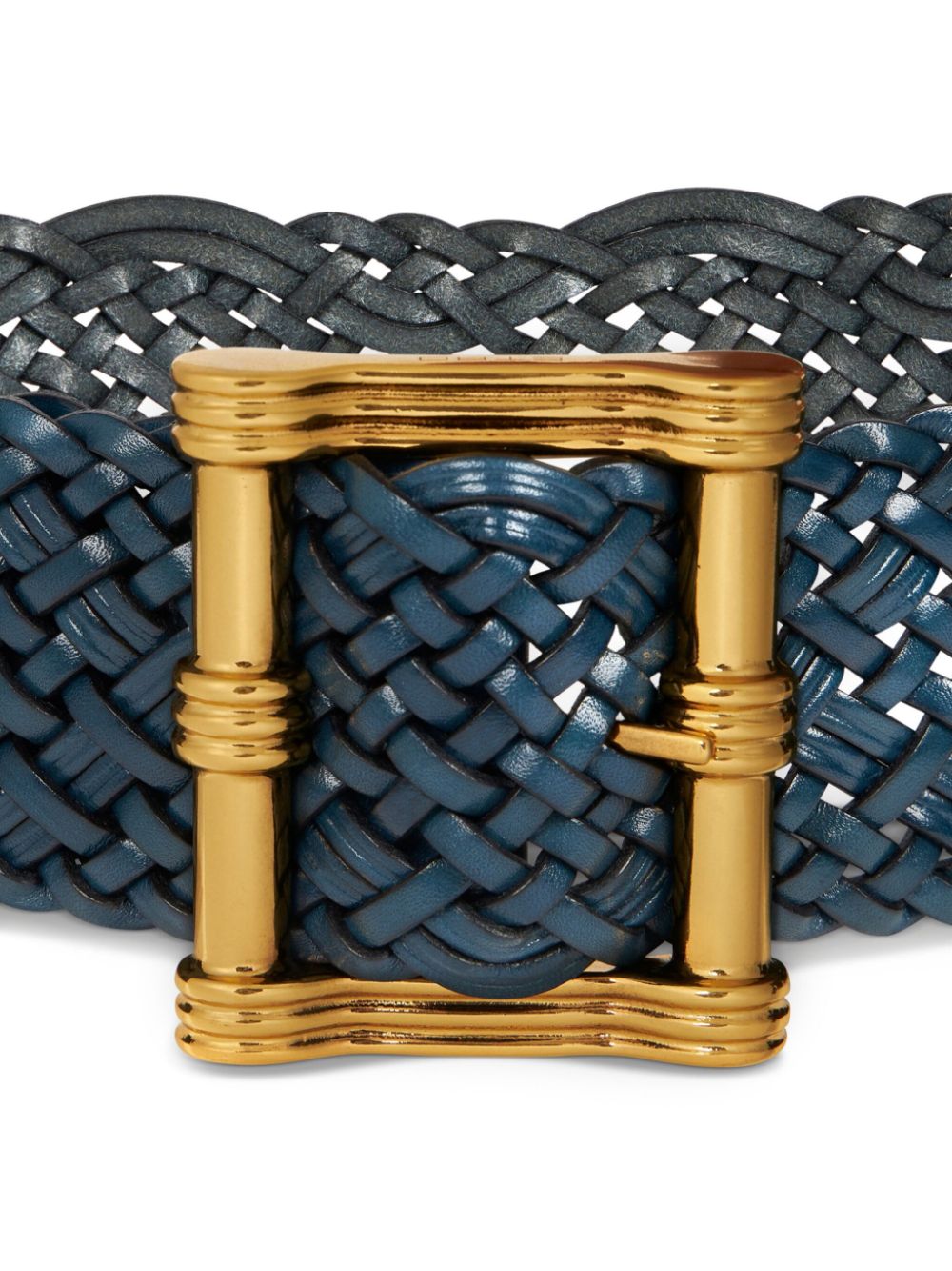 ETRO woven leather belt - Blauw