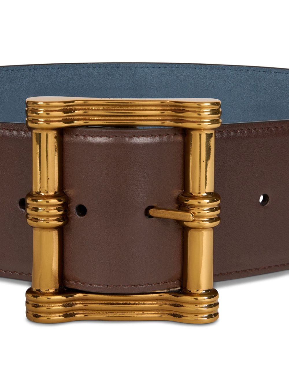 ETRO reversible leather belt - Bruin