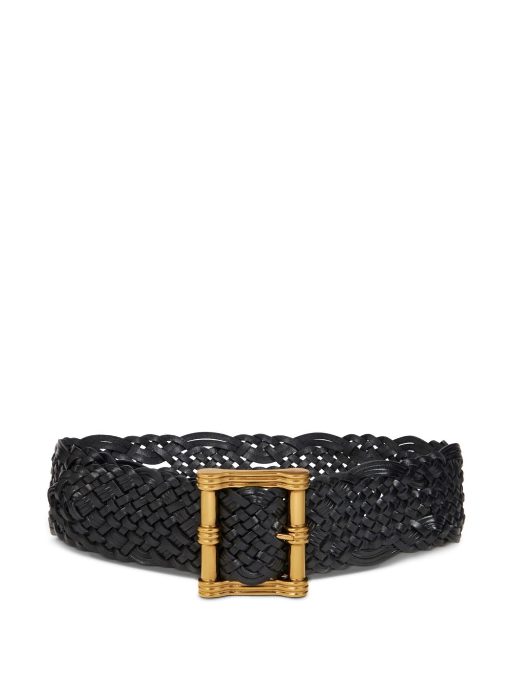 woven leather belt