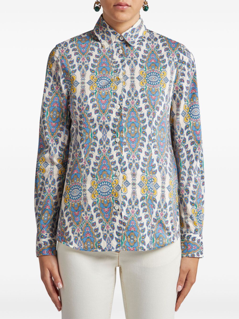 ETRO Overhemd met paisley-print - Wit