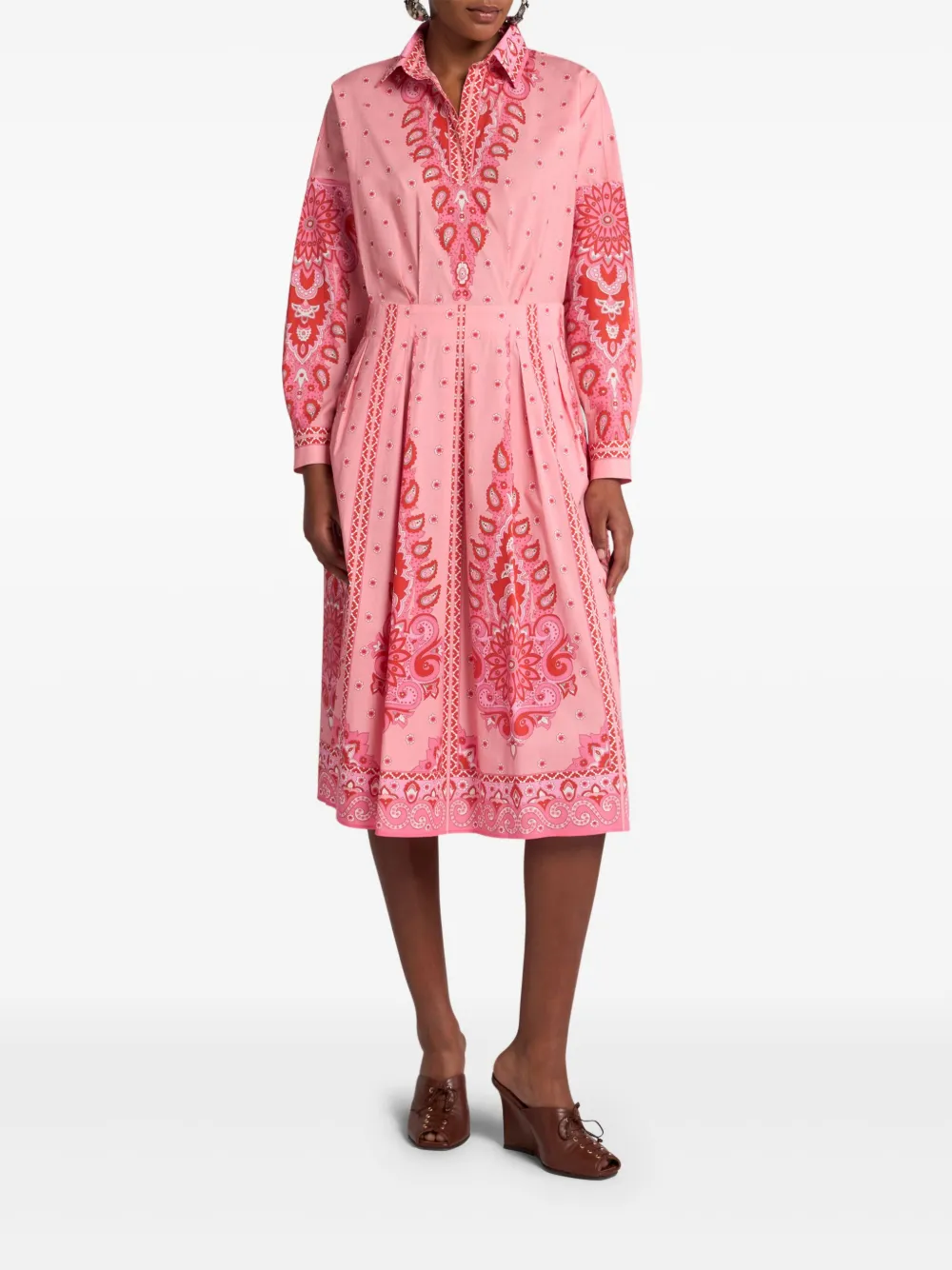 ETRO Blousejurk met paisley-print - Roze